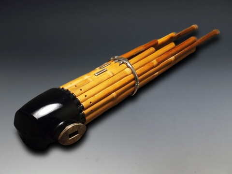 篳篥 煤竹樺巻】雅楽 雅楽器 龍笛 笙 和楽器 管楽器